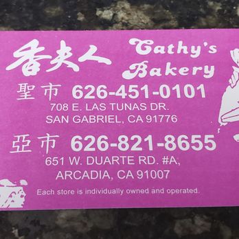 Cathy's Bakery - Bakeries Near Me - San Gabriel, California Cathy's Bakery - Bakeries Near Me - San Gabriel, California