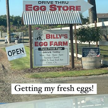 Billy's Egg Farm - Specialty Food Near Me - Chino, California