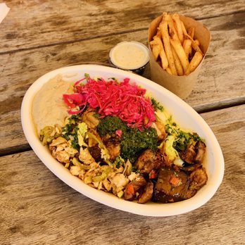 Brassica - Baba salad with chicken. - Mediterranean Near Me - Shaker Heights, Ohio Brassica - Baba salad with chicken. - Mediterranean Near Me - Shaker Heights, Ohio