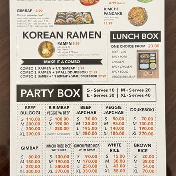 Jumsim - Menu - Korean Near Me - Los Angeles, California
