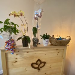 High Energy Fusion Yoga - Out beautiful custom made reception desk!