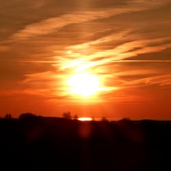 Naturschutzgebiet Riedensee - Sonnenuntergang am Riedensee