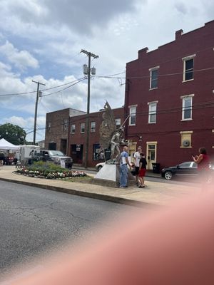 Mothman Statue and Marker by null