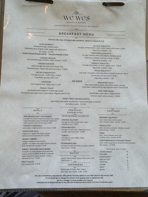Menu photo 3 We We’s Bakery & Bistro Miami, FL Menu photo 3 We We’s Bakery & Bistro Miami, FL