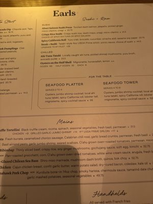 Menu photo 4 Earls Kitchen + Bar Honolulu, HI Menu photo 4 Earls Kitchen + Bar Honolulu, HI