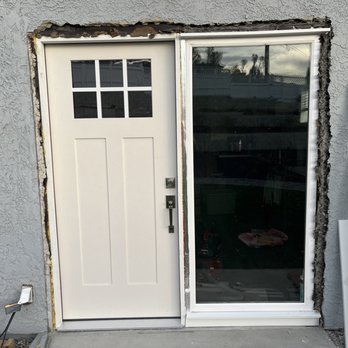 Stucco All Stars - Before - rough opening with door and window installed - Stucco Services Near Me Stucco All Stars - Before - rough opening with door and window installed - Stucco Services Near Me
