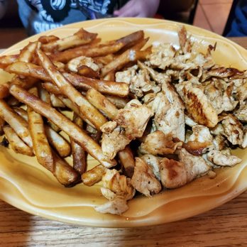 El Caballo Blanco Mexican Restaurant - Children's plate of marinated chicken strips and fries - Mexican Near Me - Connersville, Indiana El Caballo Blanco Mexican Restaurant - Children's plate of marinated chicken strips and fries - Mexican Near Me - Connersville, Indiana