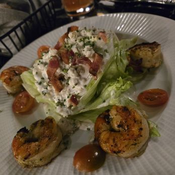 Grill on 21 - Wedge salad with grilled shrimp - Steakhouses Near Me - Chicago, Illinois