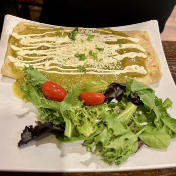 Crepissima - Crepe Pollo Verde Enchiladas - Creperies Near Me - Valencia, California