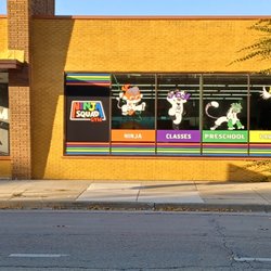 Infinity Communications Group - Ninja Squad Gym window graphics located in North Riverside, IL