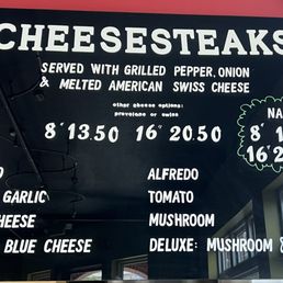 Menu as of 8/15/2025