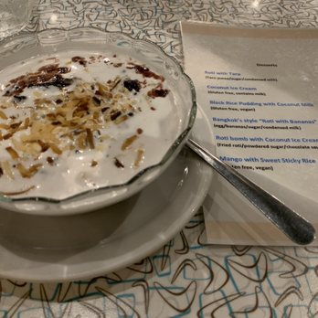 Thai Maison - Our favorite dessert black rice with coconut milk!!  D E L I C I O U S! - Thai Near Me - Bellingham, Washington