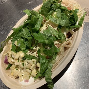 Chipotle Mexican Grill - Chicken tacos. That's a lot of food! - Mexican Near Me - Abilene, Texas