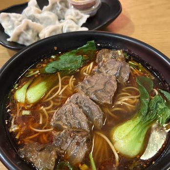 Dumpling Town - Beef Noodles with Beef Noodles with Signature Spicy Soup - Chinese Near Me - Elmhurst, New York