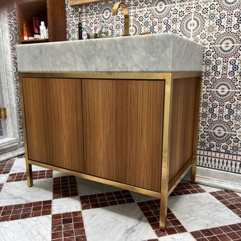 Madera Design & Construction - Teak vanity retrofit - Cabinetry Near Me - San Francisco, California
