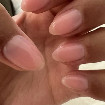 The Nail House - "Natural" pink color chosen by tech - Nail Salons Near Me - Milpitas, California