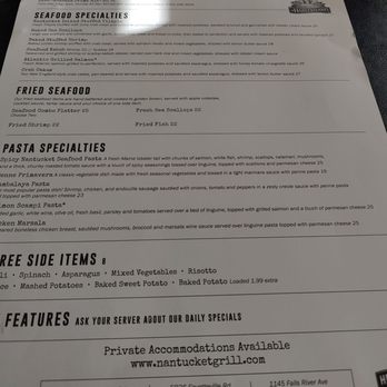 Nantucket Grill - Chapel Hill - Menu - New American Near Me - Chapel Hill, North Carolina
