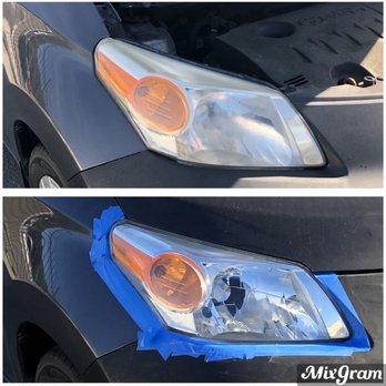 Auto HeadLights Restoration - Before & After headlight restoration by Raul and Julio (January 2021). Took about an hour. Looks great! - Auto Glass Services Near Me