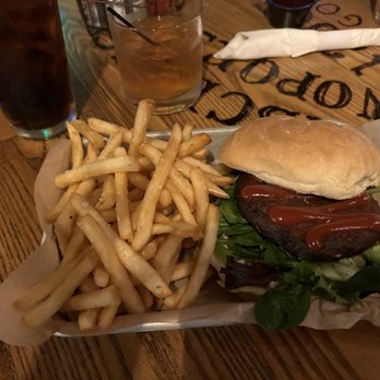 The Roost - Vegabond burger, fries, bourbon and Diet Coke - Pubs Near Me - Wellsboro, Pennsylvania