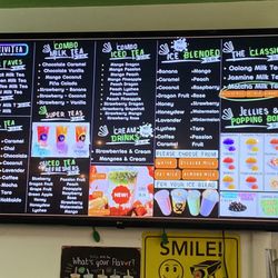 PositiviTea - Menu board