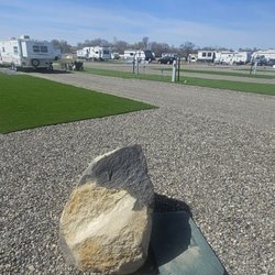Vale Valley RV Park - Large site spaces with Astroturf.