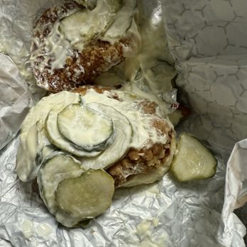Bossy Beulah’s - I didn't request extra pickles and I was told 8-10 comes on a sandwich. - Chicken Shop Near Me - Charlotte, North Carolina