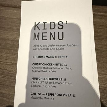 Studio Movie Grill - Simi Valley - Kid's menu - Cinema Near Me - Simi Valley, California