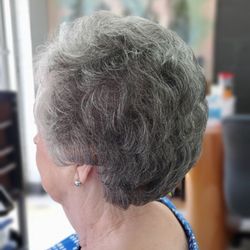 Hideaway Hair Cottage - Did a wash curl and set for this beautiful lady, we have so much fun :)