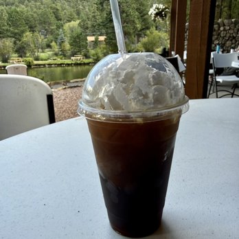 Coffee on the Rocks - iced coffee with whipped cream - Coffee & Tea Near Me - Estes Park, Colorado