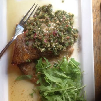De Beierd - Fish with green sauce and butter - Bars Near Me - Delft, ZH