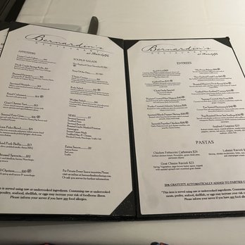 Bernardin's Restaurant At Ratcliffe - New American Near Me - Charlotte, North Carolina