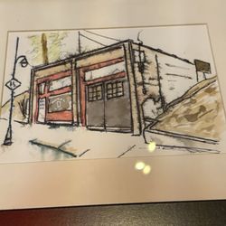 Community Pint - Drawing of bar!