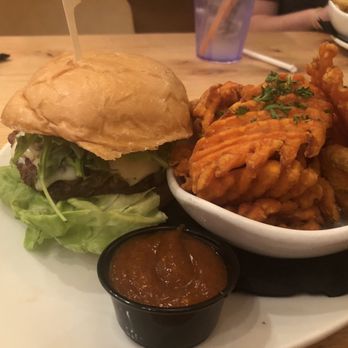Big Orange | Midtown Little Rock - Veggie burger "umami style" and sweet potato fries - Salad Near Me - Little Rock, Arkansas