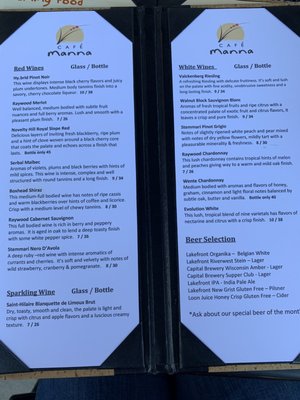 Menu photo 8 Cafe Manna Brookfield, WI