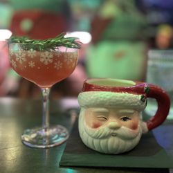 Miracle On Orange - Christmopolitan (left) Hot Buttered Rum (right)
