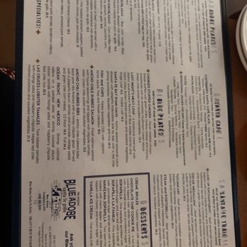 The Original Blue Adobe Grille - Menu side two - Mexican Near Me - Mesa, Arizona The Original Blue Adobe Grille - Menu side two - Mexican Near Me - Mesa, Arizona