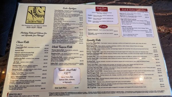 Menu photo 4 Misohappy Key West, FL