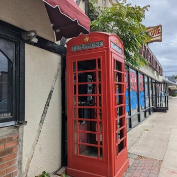 The Olde Ship - Cute Telephone Booth - British Near Me - Fullerton, California