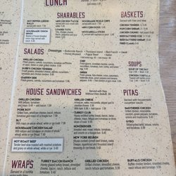 Susie's Skillet - Lunch menu