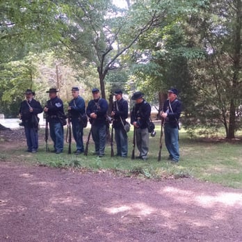 Barrington Hall - Union soldiers demonstrating their firearms. - Landmarks & Historical Buildings Near Me - Roswell, Georgia Barrington Hall - Union soldiers demonstrating their firearms. - Landmarks & Historical Buildings Near Me - Roswell, Georgia
