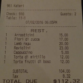 Le Virtu - Our bill - Italian Near Me - Philadelphia, Pennsylvania Le Virtu - Our bill - Italian Near Me - Philadelphia, Pennsylvania