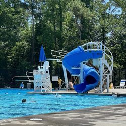 Duke Faculty Club - Brutal feedback from kids: "This water slide ends too soon and it sucks!"