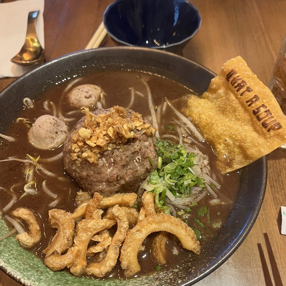 Pork ball boat noodle soup Pork ball boat noodle soup