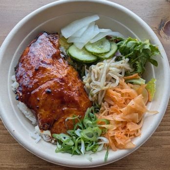 Omai Rice Bar - Miso Glazed Salmon Bowl - Japanese Near Me - Toronto, Ontario Omai Rice Bar - Miso Glazed Salmon Bowl - Japanese Near Me - Toronto, Ontario