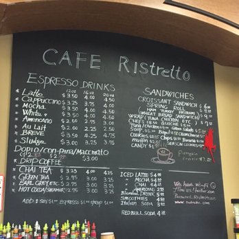 Cafe Ristretto - Menu - Coffee & Tea Near Me - Anchorage, Alaska