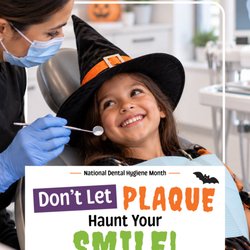 Westlake Pediatric Dentistry - A healthy smile is no trick!  Celebrate National Dental Hygiene Month! Brush, floss, and schedule your next dental cleaning!