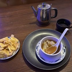 Tasty China - Won Ton soup, Krispies and Green Tea