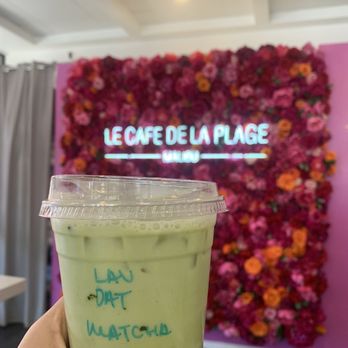Le Cafe De La Plage - Iced lavander oat milk matcha - Coffee & Tea Near Me - Malibu, California Le Cafe De La Plage - Iced lavander oat milk matcha - Coffee & Tea Near Me - Malibu, California