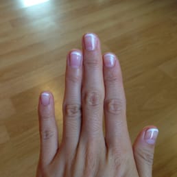 Gel French mani by Annie! Love it Gel French mani by Annie! Love it