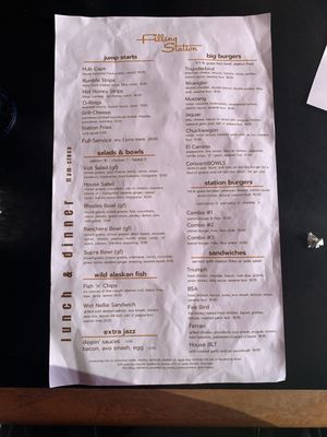 Menu photo 1 The Filling Station Bellingham, WA
